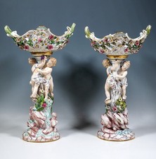 Meissen Pair Figural Table