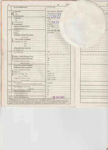 Opel olympia rekord - rekord, c