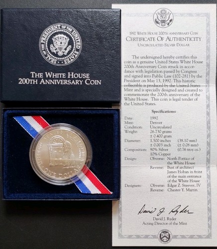 Usa dollar 1992 - 1992, silber