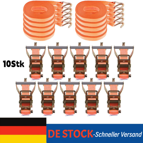 10x spanngurte mit ratsche - spanngurte,