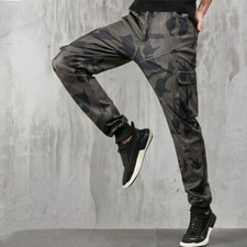 Herren Kunstleder Harem Hose