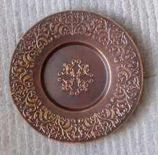 Wandteller aus Kupfer 30 cm