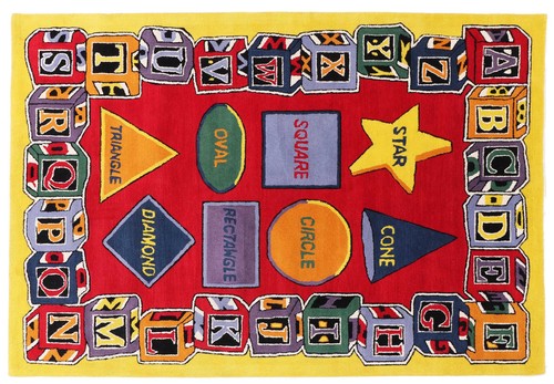 Teppich kinder geometrie - teppich,