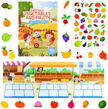 Bauernhof Stickerbuch Kleinkinder wasserdichte Fahrzeugaufkleber Flugzeug Aktivi