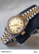 Damen Armbanduhr Stahl/Gold