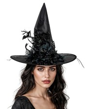 Eleganter Hexenhut mit Rosen &