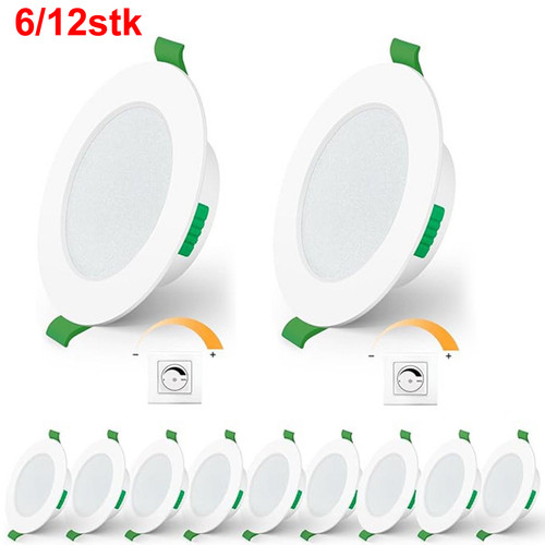 12x led einbaustrahler 5w - 6/12x,