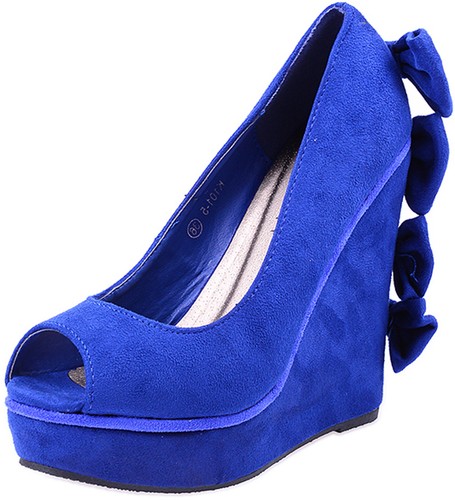 Royal blue pin bow - royal,