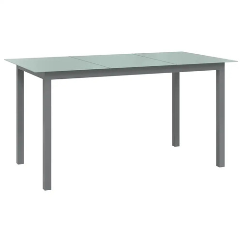 Gartentisch hellgrau 150x90x74 - gartentisch,