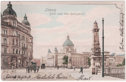 Alte leipzig blick nach - leipzig,,
