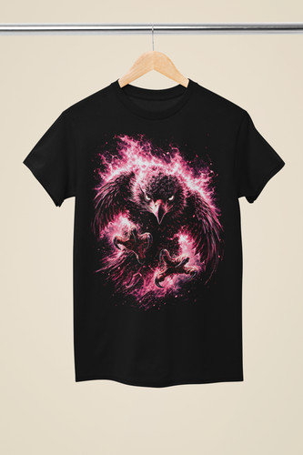 Pink flame eagle - eagle, neon