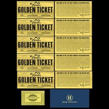10pc lot wonka gold - gold, foil
