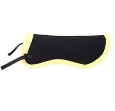 Kunstfell Sattelunterlage Sattelpad Sattelkissen Unterlage schwarz