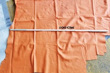 ECHT LEDER - LEDERHAUT Rindsleder 1,2 mm dick Farbe Orange