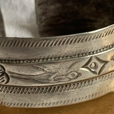 Massiver Antik-Silber Armreif