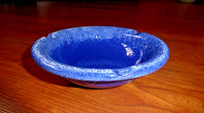 Römhild Keramik Aschenbecher Handarbeit Top Zustand blau, signiert