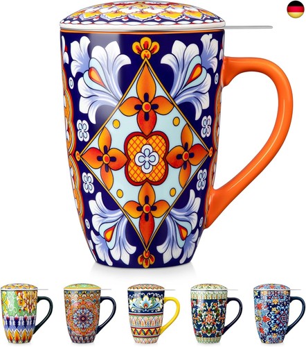 Teetasse mit deckel - deckel, sieb