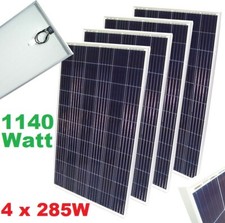 4 Stück Solarpanel Solarmodul 56421SO Poly Solarzelle 285W Solar Photovoltaik