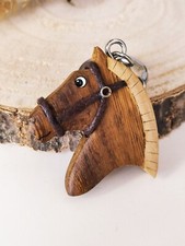 Holz Pferde Anhänger | Pferde Schlüsselanhänger | Reiter Geschenk | Pferdekopf