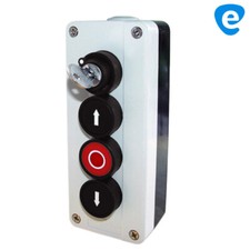 3-fach Drucktaster mit Schloss abschließbar Garagentor AUF HALT AB Torantrieb