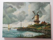 Ölgemälde Windmühle
