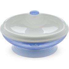 Nuvita warmer Teller mit Saugnapf für Babynahrung Farbe blau