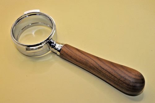 Siebträger mit walnussgriff - siebträger,