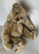 Steiff VK Teddybär um 1909 46cm mit FF Knopf im Ohr, grau hellbraun