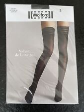 Wolford Velvet de Luxe 50 Stay-Up S small anthracite