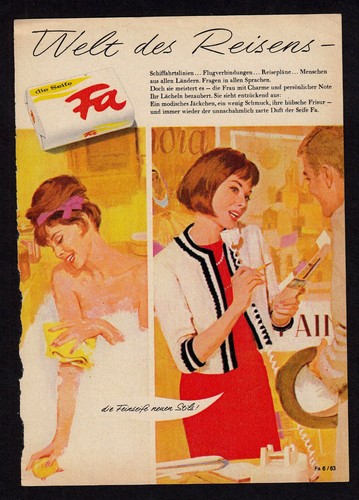 3w5806 alte reklame von 1963 - von,