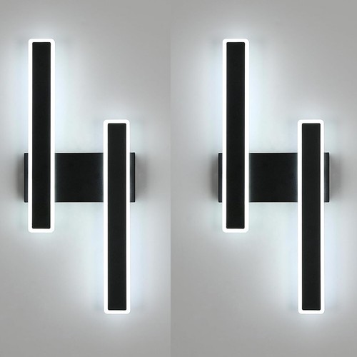 2stk led wandleuchte kaltweiß - wandleuchte,