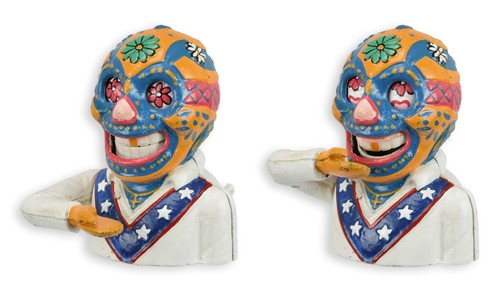 Mexikanische wrestler spardose - wrestler,