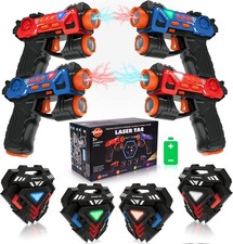 VATOS BB8913F Laser Tag Spielzeug Pistole und LED-Bildschirm, 4er-Set Lase