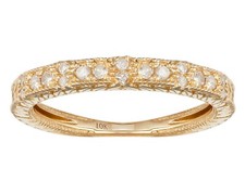 10k Gelbgold 1/3ct Vintage