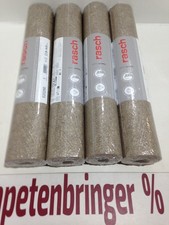 Vliestapete rasch 4x 520286 (4Rollen) Braungold Metallic Putzstruktur Restposten