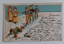 Heilbronn - Ackermann 's Schlüssel Garn ,Werbekarte 1900                     457