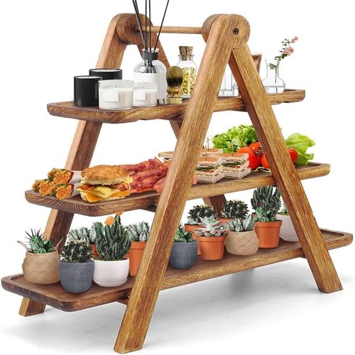 Holz etagere rechteckige - holz, etagere,
