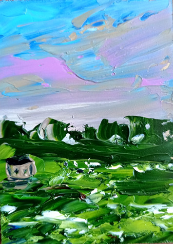 Aceo kornblumen original - aceo,