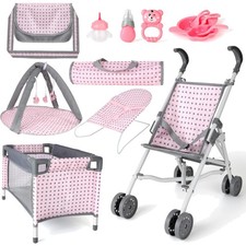 Puppenwagen und Bett für Baby