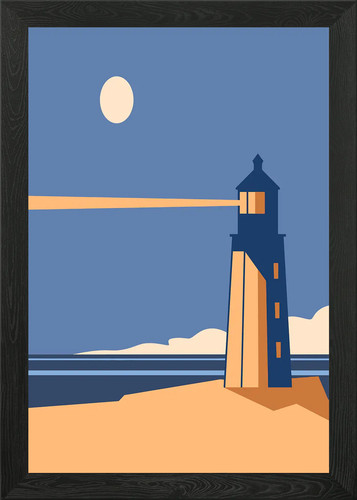 Leuchtturm bei nacht - leuchtturm,