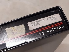 81 x UNIBIND SteelCover A4 3 mm RED rot - Bindemappe - UniCover Flex - NOS