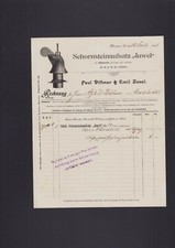 MEERANE, Rechnung 1901, Paul Dittmar & Emil Zosel Schornsteinaufsatz Juwel