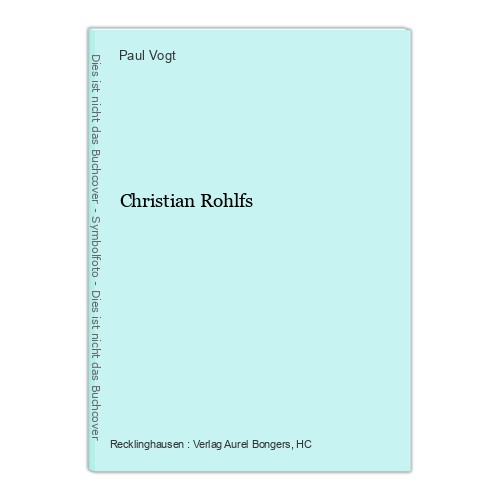 Christian rohlfs vogt paul - rohlfs, paul.: