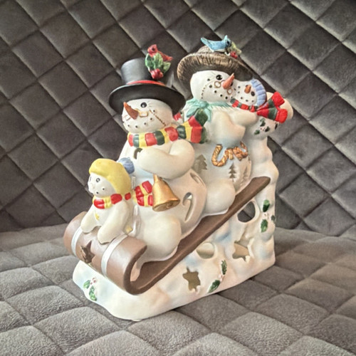 Schneemänner gruppe auf - schneemänner-gruppe,
