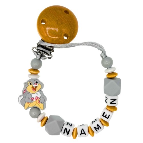 Schnullerkette mit wunschnamen - schnullerkette,
