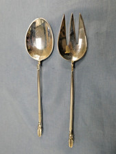 KA1470-600er Silber 2 Salat Vorlegebesteck Alt Lang je 17 cm Gewicht 122 Gramm