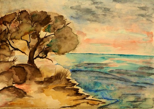 Bild aquarell original,(