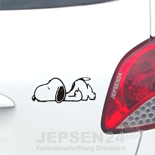 Auto aufkleber snoopy 12x5cm - auto,