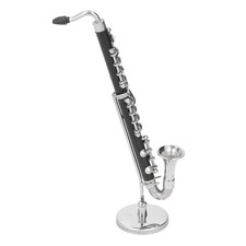 Miniatur Bass Saxophon Schwarz