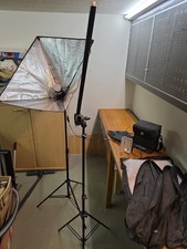 Fotostudio Set Walimex Pro WT-803 + Kaiser 3049 Halogenleuchte + Softbox +...